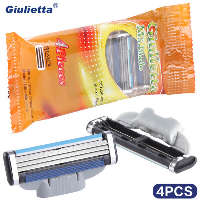 

Giulietta Brand Razor Blade 4 Pieces Stainless Steel Blade Practical Type For Men Material D3-2HL