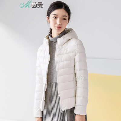 

Yinman INMAN 2017 autumn&winter new basic models down jacket thin hooded short section of the simple Slim down jacket 186312