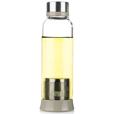 

Зеленые бусины lvzhu 550 мл креативный портативный корпус с чашечным кузовом с прозрачным поясом чайный чайник стекло B736 абрикос