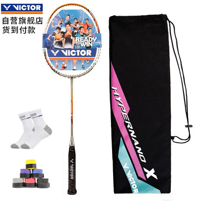 

WACKER Victor Victory Nano 7 Badminton Rack High Just Carbon 3U Full Face Badminton Rack Single HX-7SP Gold Threaded