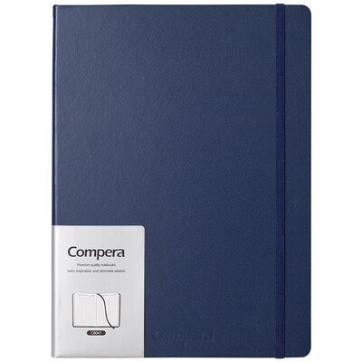 

Cozy 114 B5 leather checkered notebook\diary\Notepad Compera time&space account book C8041 blue