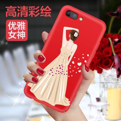 

Mo Fan oppor11 mobile phone shell oppo r11t protective sleeve female models all-inclusive drop hard shell three-dimensional embossed personality new creative heart rhyme