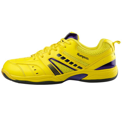 

KUMPOO smoked badminton shoes men&women couples sports shoes professional feather shoes KH-19 lemon yellow 41 yards