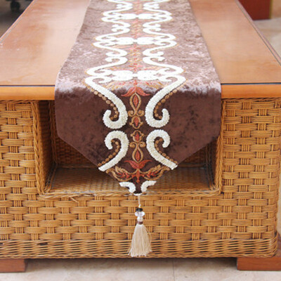 

Jin Hao modern simple fashion table runner European style Luxury Sino US Nordic table cloth coffee table bed flag bed towel