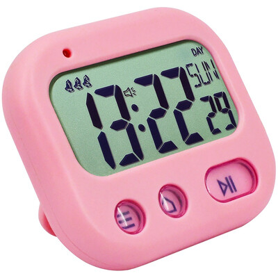 

Student Alarm Clock Digital LCD Travel Clock Kitchen Timer Countdown Snooze Full Vision Vibration Table Clock Loud Alarm 3 Alarm