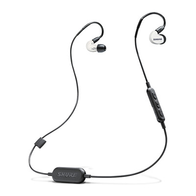 

Shure Shure SE215SPE-BT1 движение мощного баса-уха беспроводной Bluetooth мобильного телефона наушники HiFi Special Edition White