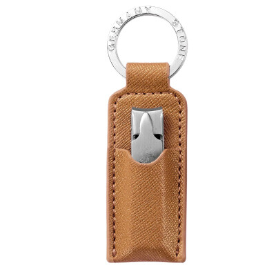 

【Jingdong Supermarket】 Ting Dun STONE stainless steel nail clippers portable ultra-thin nail clipping folding nail clippers leather suit STD019