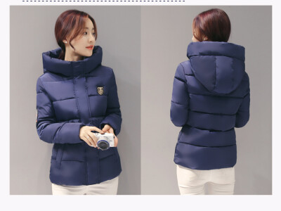 

Thin feather cotton clothing women short section Slim large size cotton jacket women coat thick cotton jacket tide