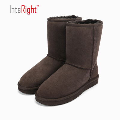 

INTERIGHT fur one warm in the tube snow boots womens boots womens shoes brown 38