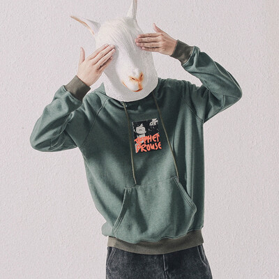 

2017 autumn new fashion men's sweater printing hooded hooded men's sweater