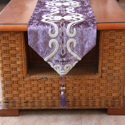 

Cntomlv modern simple fashion table runner European style Luxury Sino
