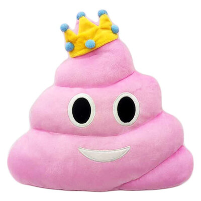

Poop Emoji Smiley Emoticon Round Cushion Pillow Stuffed Cute Plush Soft Toy