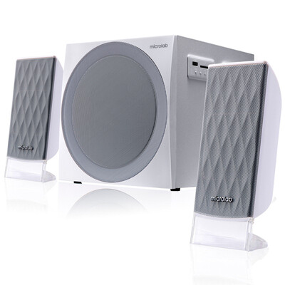 

Microlab M300BT Bluetooth Audio USB / SD-карта Динамик с FM-радио 2.1 Мультимедиа Активный динамик Белый