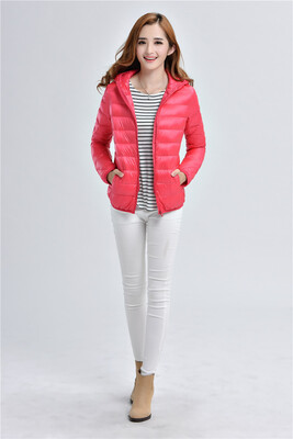

2017 autumn and winter fashion new ultra-thin section hooded down coat short paragraph leisure lad coat