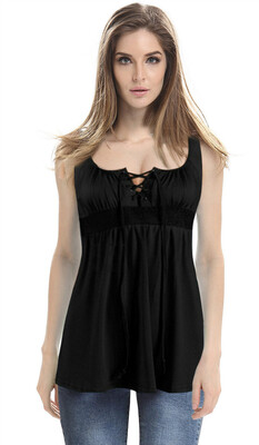 

Mooncolour Womens Hollow Out Casual Loose Solid Blouse Tops