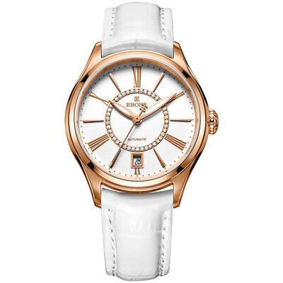 

According to wave EBOHR watch Shylock series Ou Fan white surface with mechanical male watch 50190317