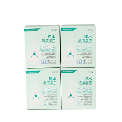 

Cotton Age PurCotton boxed water wipes 15x20cm 25 tablets box 4