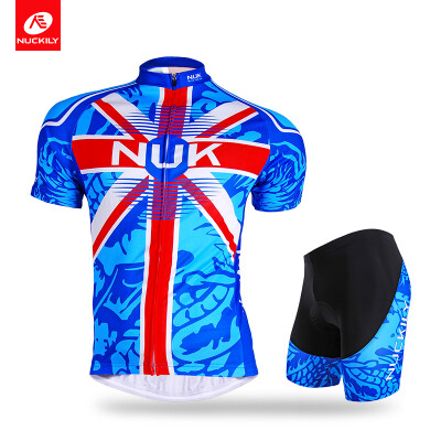 

Nuckily summer mens dragon print design cycling jersey&shorts AJ209BK268