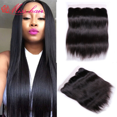 

7A Straigth Brazilian Hair With Closure Lace Frontal Closure With Bundles Human Hair 13x4 Brazilian Virgin Hair Lace Frontal