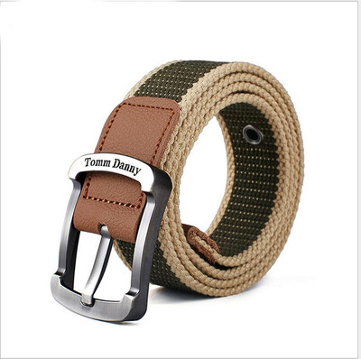 

New buckle canvas belts men leisure outdoor canvas belt