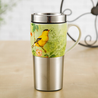 

A Ting машину кружку кофе из нержавеющей стали керамические handle 16 оз.