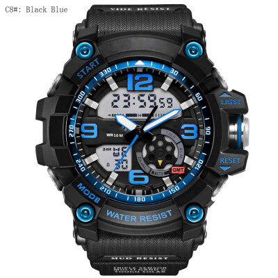 

Fashion Brand Sports Watches Men LED Digital Quartz Wristwatch Water Resistance 30M