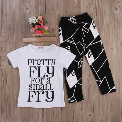 

Toddler Kids Baby Boys Short Sleeve T-Shirt TopsTrousers Clothes Outfits Set