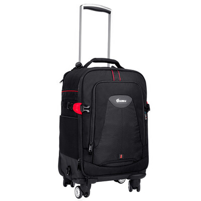 

Rui Ma EIRMAI DA420T Shoulder Photography Trolley Case SLR Camera Suitcase Waterproof Shockproof Camera Bag Softbox Caster