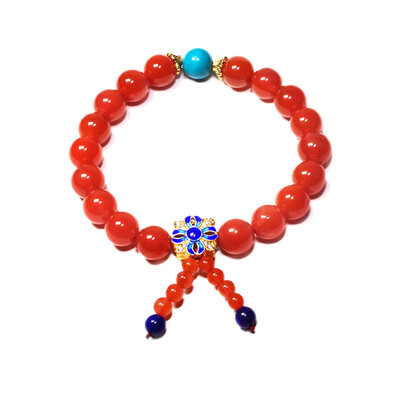 

JingTian jewelry South red agate bracelet strings Persimmon red agate bracelet For girls