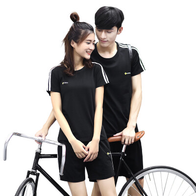 

2017 summer short-sleeved T-shirt sports short-sleeved t-shirt men and women casual wear Korean version of the thin section of cou