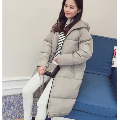 

Cotton Coat Women 's Winter Jacket Coat - Sleeve Student Knee Long - Sleeve Coat Hooded