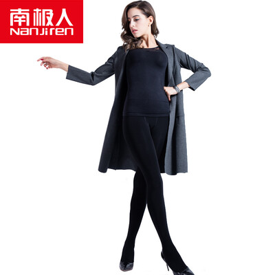 

Antarctic men&39s pants under the waist of the waist in the waist&cashmere in the seamless seamless pants pants inside&outside wear thin female warm pants NYZ6027 black uniform