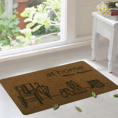 

Green reed European anti - skid foot pad home mat mat mat at home brown 50 80cm