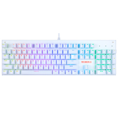 

Key player 1st player Fire dancer K3 RGB changeable mechanical keyboard crystal keycap 104 key white red axis