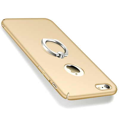 

Sanctuary Sendio Apple iPhone6 ​​ 6s Plus mobile phone case protective shell protective sleeve matte anti-fall shell all-inclusive with a ring buckle bracket hard shell soil Hao gold