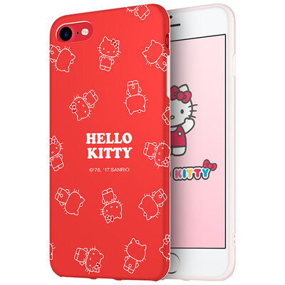 

Плюс отличная HelloKitty серия iphone8 / 7 телефона оболочка / защитный рукав яблоко наборы мобильного телефона 8/7 мультфильма силиконовой мягкой оболочка Выдерживает падение Phantom Katie красным