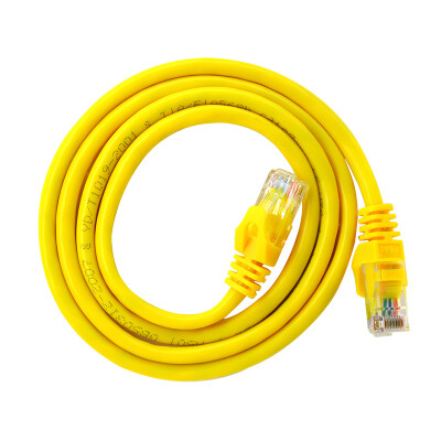 

Amp Simon A50T Super five network jumper CAT5e finished network cable 100M network cable computer network jumper oxygen free copper cable yellow 3 meters