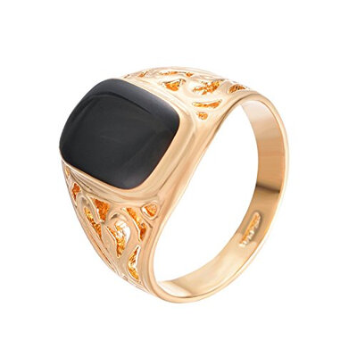 

Yoursfs Marine Corps Ring Mens Womens Stainless Steel Ring Black Onyx Jewelry