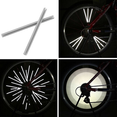 

Bicycle Wheel Spoke Reflector Reflective Mount Clip Tube Warning Strip