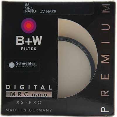 

B W uv mirror filter 58mm UV mirror XS-PRO ultra-thin multi-layer nano-coating UV mirror protection mirror