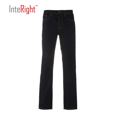 

Interview jeans male casual loose straight jeans dark blue 36 180 88A