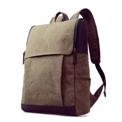 

Men's backpack male han edition leisure bag 15.6 computer bag canvas backpack restoring ancient waysWS8612