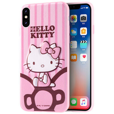 

Hello Kitty Apple iPhoneX Phone Case Apple 10 Case Cartoon cute all-inclusive drop-resistant mobile phone sets Lolita Hello Kitty