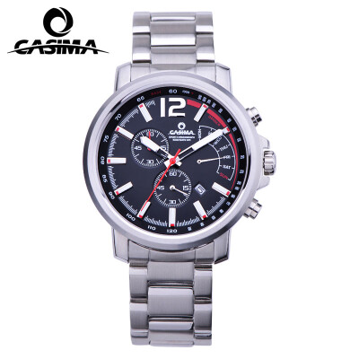 

New Luxury brand watches men casual charm function chronograph sport quartz wrist watch luminous waterproof 100mCASIMA 8305
