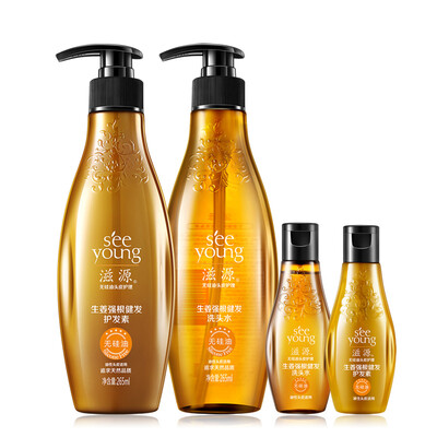 

Ziyuan Jiang Qiangen Health Health Excalted (без шампуня с силиконовым шампунем 265ml + кондиционер 265ml + Care 60ml)