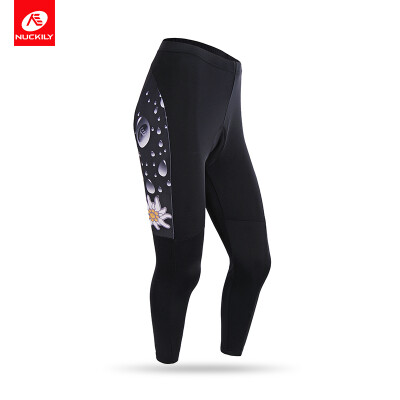 

NUCKILY Women's Custom Design Bicycle Pants Mountain Bike Cycling Tights For Spring/Autumn