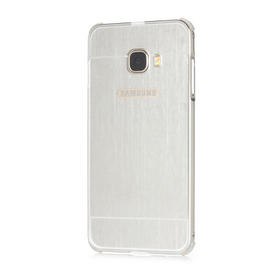 

Роскошный чехол для Samsung Galaxy C5 Алюминиевый бампер + акриловая панель Назад Глянцевая обложка для Samsung C5