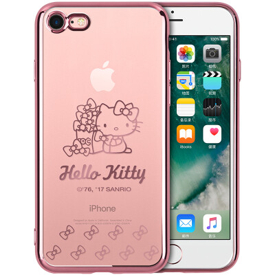 

Hello Kitty Apple, телефон оболочка 7/8 iPhone7 / 8 мультфильма падение сопротивления защитных рукав прозрачных оболочек обшивка 4,7 дюйма контроля бабочки