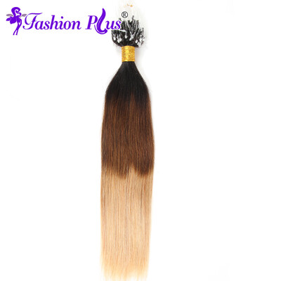 

8A Brazilian Straight Hair Loop Micro Ring Hair Extensions Brazilian Virgin Hair #1B #4 #1B/4/27 #613 #P27/613 Human Hair Bundles