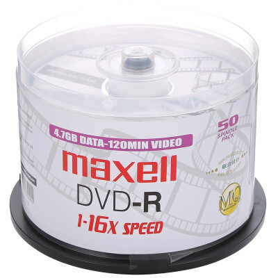 

Maxell DVD-R 16 скорость 4.7G аудио и видео серии Jingdong специально для записывающего диска 50 ствола